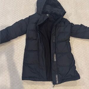 Athleta Kids Black Puffer Jacket